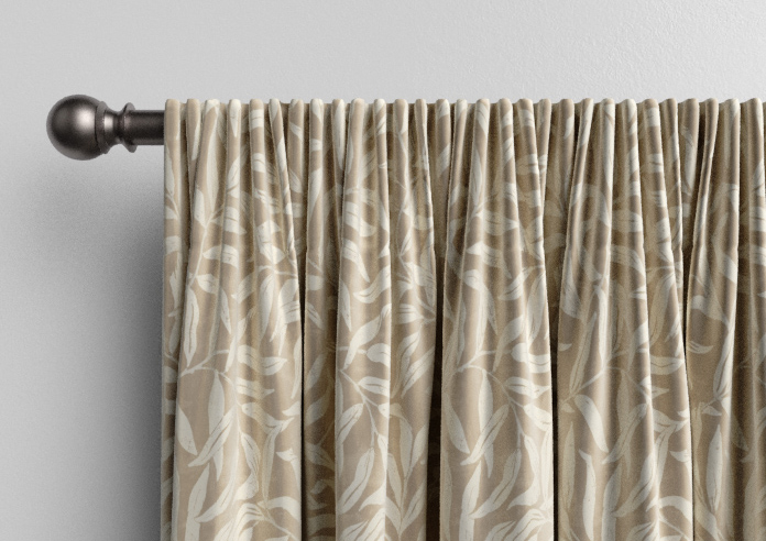 Trailing Vines, Vintage Brown - Made to Measure Curtains - Image 9
